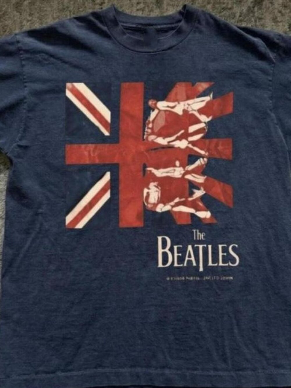 The Beatles band navy cotton t-shirt
